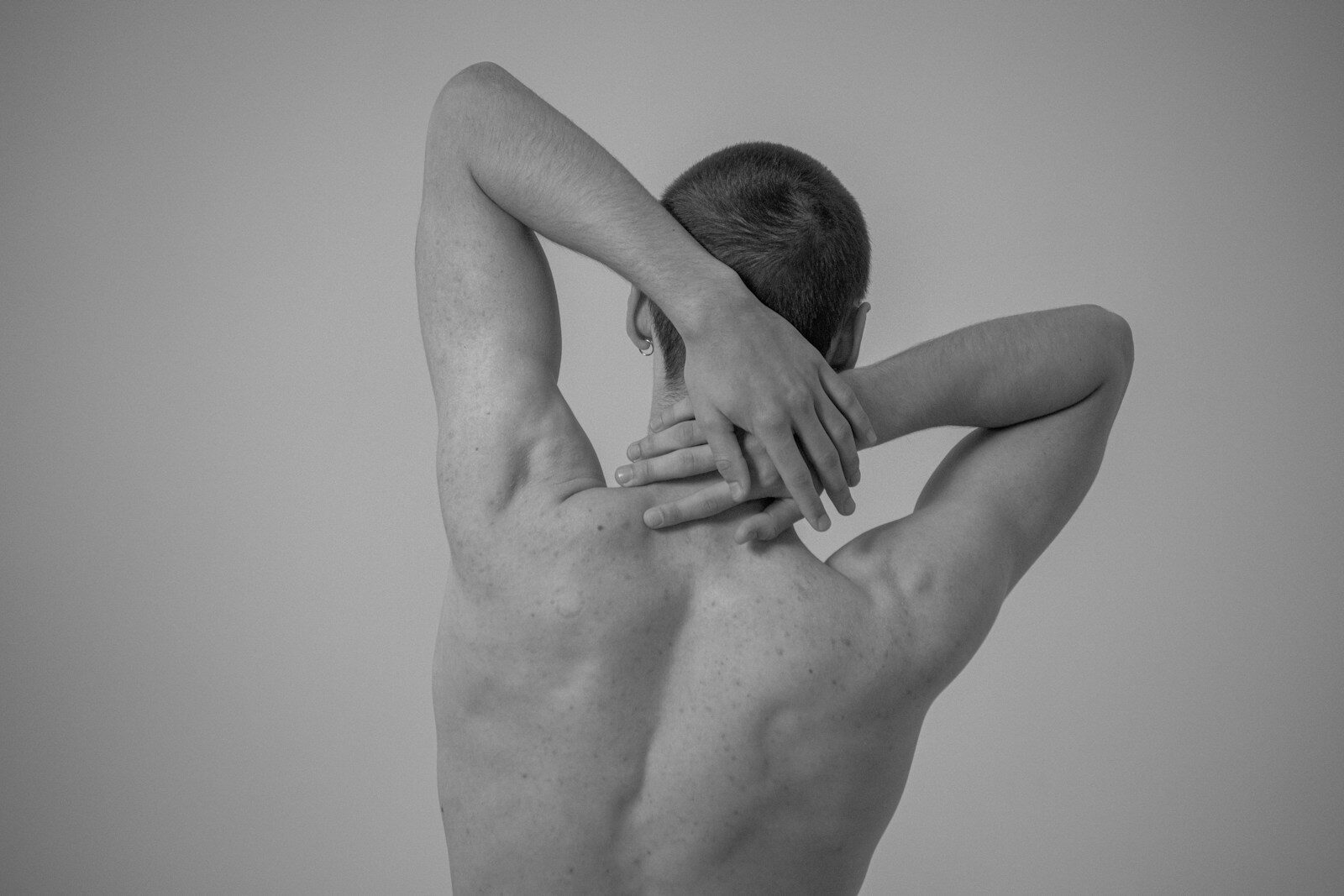 Photo by Alexandr Rusnac a man with his hands on his chest